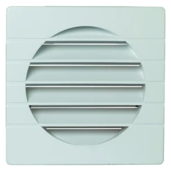 Aldes Geb 100-grille Extérieure Blanche