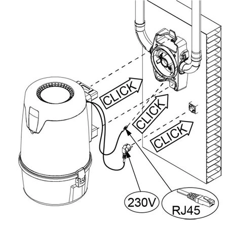 Aldes Centrale D'aspiration C.Axpir® Initia Sans Fixation 217 M3/h 1300 Watts 7 Aldes Centrale D'aspiration C.Axpir® Initia Sans Fixation 217 M3/h 1300 Watts – Image 5