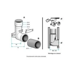Aldes Contre-prise Universelle Ø 51 Mm 5 Aldes Contre-prise Universelle Ø 51 Mm -Produits Menagers Soldes 2024 contre prise universelle aldes pour aspiration domestique 11070061 51 mm de diametre 1
