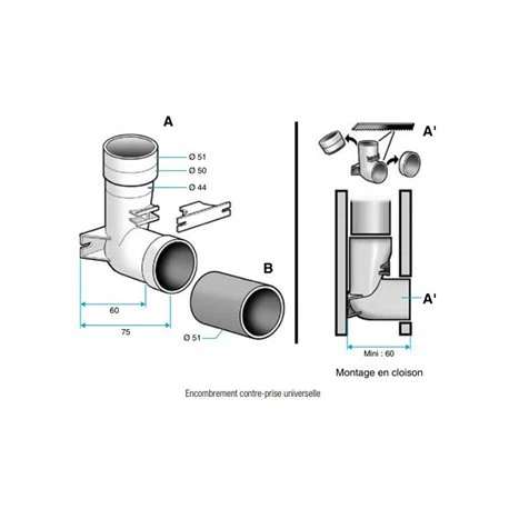 Aldes Contre-prise Universelle Ø 51 Mm 4 Aldes Contre-prise Universelle Ø 51 Mm – Image 2