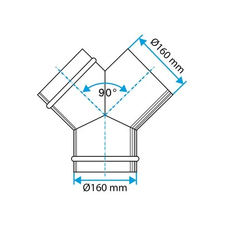 Aldes Culotte 90° Ø160 Mm 4 Aldes Culotte 90° Ø160 Mm – Image 2
