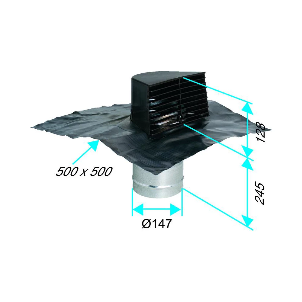 Sortie De Toiture Chatière Brune Avec Plaque De Plomb - Ø 125-150 Aldes 3 Sortie De Toiture Chatière Brune Avec Plaque De Plomb - Ø 125-150 Aldes