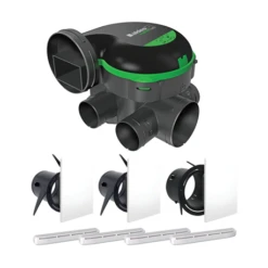 Aldes VMC Simple Flux EasyHOME PureAIR Classic Kit Avec Bouches ColorLINE Et Entrées D'air