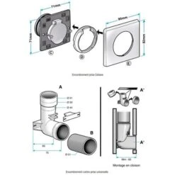Aldes Prise Celiane Avec Contact Blanche -Produits Menagers Soldes 2024 prise celiane blanche avec contact pour dooble aldes 11070112 prise avec contact pour dooble blanche 1